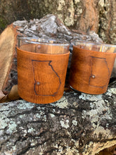 Load image into Gallery viewer, Leather Wrapped State Tumbler