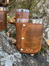 Load image into Gallery viewer, Leather Wrapped State Tumbler